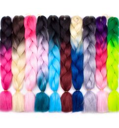 Whole Kanekalon Jumbo Braiding Hair Synthetic 24inch Braiding Hair Extensions Crochet 100g Pcs Braids Hair Bulk Wholesal3011878