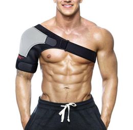 Men039s Body Shapers Adjustable Shoulder Support Brace Strap Joint Sport Gym Compression Neoprene6292638