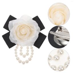 Decorative Flowers Hat Camellia Corsage Wedding Decoration Backpack Pin Pearl Creative Clothes Brooch