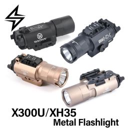 Lights WADSN Metal Surefir X300 Ultra XH35 Weapon Gun Light Airsoft SF X300U Flashlight Glock G17 G19 Pistol Scout light Fit 20mm Rail