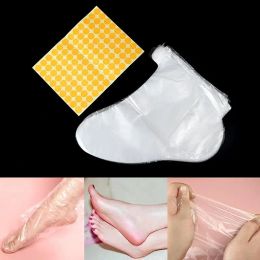 Tool 100pcs Clear Plastic Disposable Bath Liner Foot Pedicure Spa Wax Cover Bag Sock Universal Disposable Foot Cover