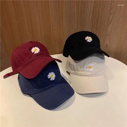 Ball Caps Daisy Baseball Cap Female / Male GD Korean G-Dragon Embroidered Adjustable Cotton Men Woman Hat