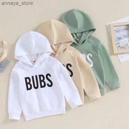 T-shirts Autumn Winter Fashion Toddler Baby Boys Hoodies Casual Long Sleeve Letter Print Hooded Sweatshirts Kid Baby Jacket OutwearL2404