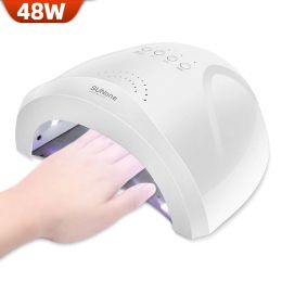 Kits SUNone 48W UV LED Nail Dryer For Curing All Gel Nail Polish 30LEDS Lamp for Manicure With Motion Sensing Manicure Salon Tools