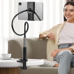 Stands Reinforce Table Mount Phone Holder Stand Flexible Long Arm Clamp for Bed Desk For Ipad Samsung Xiaomi 4.711 Inch