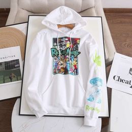 hoodies sweatshirts Couple Style Cartoon Character Long Sleeved Fashionable, Comfortable, Trendy, Warm and Slimming Top Sportswear