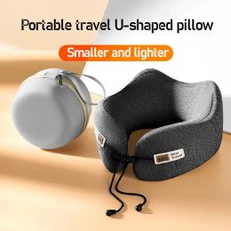 Pillow U Shaped Memory Foam Neck Pillows Soft Slow Rebound Space Travel Pillow Sleeping Aeroplane Car Pillow Cervical Healthcare Supply