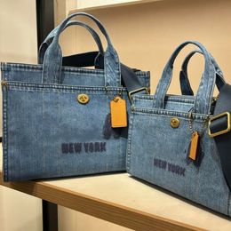 Coachshoulder Bags Original Cargo Designer Luxury Bag Mirror Quality Coaches Denim Crossbody Bags Real Leather Purses Designer Woman Handbag Sac Luxe Dhgate New