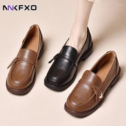 Casual Shoes Ladies Flat Loafers Fashion Retro Women's 2024 Spring And Autumn PU Set Feet Comfortable Vc5878