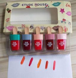 ETUDE HOUSE Dear Darling Tint Lipgloss Ice Cream Makeup Liquid Matte Lipstick Lasting Cream Moisturising Waterproof Lip Gloss Set 5238815