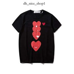 Cdgs Shirt Fashion Mens T-Shirts Designer Cdgs Hoodie Red Heart Shirt Casual Tshirt Cotton Embroidery Short Sleeve Summer T-Shirt Asian Size S-3Xl Cdgs Jacket 989