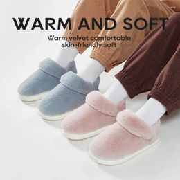 Slippers UTUNE Winter Women Plush Shoes Furry Soft Warm Home Antibacterial Platform Indoor Thick Sole Windproof Mute Slides