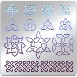 Gift Wrap 1pc Celtic Metal Stencil Templates Knot Pyrography Stencils For Painting On Wood Wall Canvas Furniture Burning