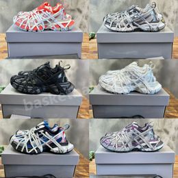 Designer Triple Sneaker Women Men Casuals Shoes Leather Triple Trainers Mesh Nylon Runner Sneakers Size 35-46