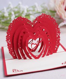 greeting cards wedding cards pop up cards congratulation greeting card handmade card Valentine039s Day card with envelope3069033
