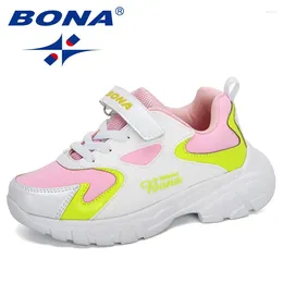 Casual Shoes BONA 2024 Designers Running Children Synthtic Walking Kids Comfortable School Boys Sneakers Outdoor Footwear