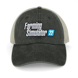 Berets Farming Simulator Cowboy Hat Custom Cap Party Golf Women Men's