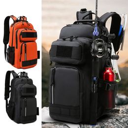 Fishing Lure Bag Backpack Rod Outdoor Man Multi-functional Camping Sports Mountaineering Waterproof Portable Storage Bags XA212G 240418