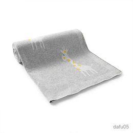 Blankets Swaddling Baby Blanket Cotton Newborn Infant Boys Girls Stroller Bed Sleeping Quilts Covers 100*80cm Knitting Toddler Outdoor Playing Mats