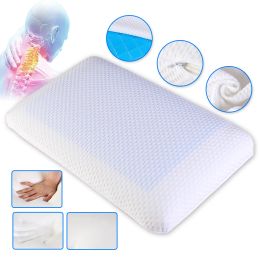 Pillow Orthopaedic memory foam pillow 60x38cm slow rebound soft ice cool gel pillow comfortable and relaxed neck of adult pillow