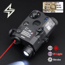 Lights WADSN Airsoft UHP AN PEQ15 PEQ15 LA5C Red Dot Green Blue IR Fill Light Laser Indicator Weapon Scout Light LED Strobe Flashlight