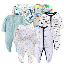 One-Pieces Newborn Jumpsuit Cartoon Long Sleeves Baby Rompers for Boys Girls Autumn Clothes Infant Outfit Toddler Onesie 012M