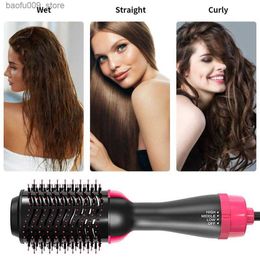 Curling Irons 2-in-1 stepper hair dryer and volumetric hot air brush straightener comb curler hair dryer hairstyle tool Q240425