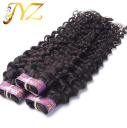 Brazilian Virgin Hair Peruvian Malaysian Indian Hair Weft Weave 100 Unprocessed 8quot30quot Deep Wave Natural Color Hair Ext6119298298518