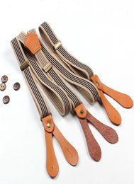 Cool Unisex Suspenders For Men Adult Buttons Suspenders Women Elastic Braces Adjustable Straps Belt Accessories Whole4518067
