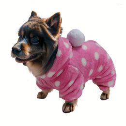 Dog Apparel Multi-Color Coral Fleece Warm Four-Legged Pet Plush Clothing Facecloth Clothes Fall And Winter Models