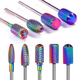 Bits Tungsten Steel Nail Drill Bits Electric Manicure Drills For Machine Milling Cutter Nail Burr Pedicure Accessories Tools