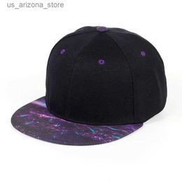 Ball Caps Leisure solid Colour womens hip-hop hat fashionable mens and womens adjustable baseball cap sewn purple sky hat Q240425