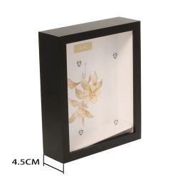 Frames Shadow Box Frame Depth 4cm Wood Photo Frame for Displaying ThreeDimensional Works DIY 3D Wood Dried Flower Frame Photo Decor