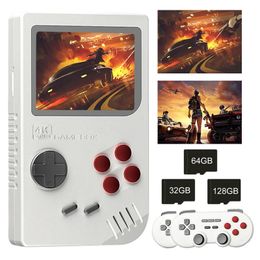 K8 4k TV Game Console Dual Controller Wireless Two-person Battle Nostalgic Video Open Source Single System 240419