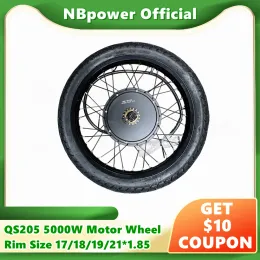 Part NBpower/QS205 50H V3 4896V 3000W 5000W 150mm Dropout Ebike BLDC Hub Motor Wheel Motorcycle Wheel Electric Bicycle Motor Wheel