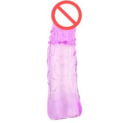 Penis Sleeve Extender 7cm Solid Head Penis Enlargement Sleeve Silicone Reusable Sex toys for Men Cock Ring Sex Products1483663