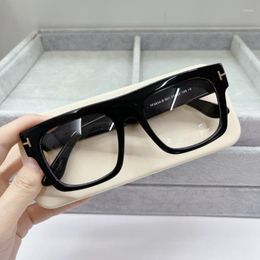 Sunglasses Fashion Frames TF5634 Big Square Eyewear Eyeglasses Acetate Italy Design Tortoise For Women Men Prescription MyopiaFashion