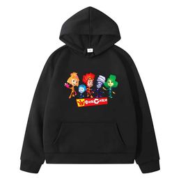 Herren Hoodies Sweatshirts Fixies Kinder Hoodies Frühling Herbst Anime Hoodie Sweatshirts Kawaii Fleece Pullover y2k Sudadera Kinder Kleidung Girl Boy Kleidung 240424