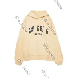 2024 Designer T Shirt Anine Binge Tshirt Tee Hot Sale 24ss Women Luxury Fashion Cotton Hooded New AB Anine Binge Classic Letter Print Wash Water Sweatshirt Hoodies 722