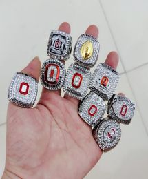 2020 wholesale 9PCS Ohio State Buckeyes National Championship Ring Set solid Men Fan Brithday Gift Wholesale Drop Shipping2419284