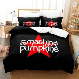 sets New The Smashing Pumpkins Bedding Set Single Twin Full Queen King Size Bed Set Aldult Kid Bedroom Duvetcover Sets Bed Sheet Set