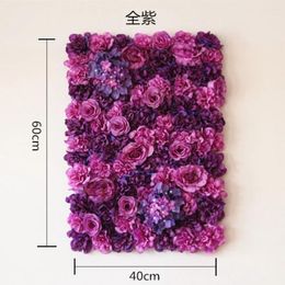 Decorative Flowers 60x40 Cm Artificial Flower Wall Background Wedding Props Supplies Decoration Arches Silk Rose Peony Window Studio