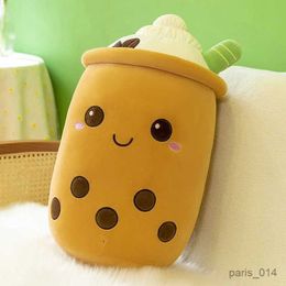 Stuffed Plush Animals Creative Simulation Milk Tea Cup Plush Toy Pillow Cute Funny Doll Pearl Milk Tea Cup Cushion Creative Decoration