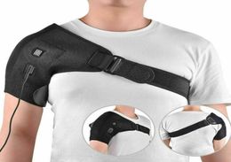 Elbow Knee Pads 1Pcs USB Charge Heated Shoulder Brace Adjustable Neoprene Single Support Cold Therapy Wrap Pad Back Guard 85018910