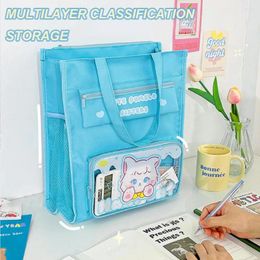 Storage Bags Student Tote Bag Oxford Cloth Cute Style Kids Easy To Access Multicolor Children Handbag School Supplies