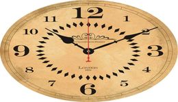 Design Non Ticking 16quot Arabic numerals Wall Clock Battery Operated Wall Clock Coffee Shop Restaurant Silent Clocks8492654