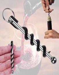 Mini Wine Opener Multifunctional Stainless Steel Opener Withs Ring Keychain Red Wines Openers Picnic Kitchen Tools Inventory Whole9297449