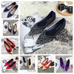 2024 Dress shoes ballet black white soft soled knitted women designer Formal leather letter platform fashion Flat boat shoe Lady Lazy Loafers