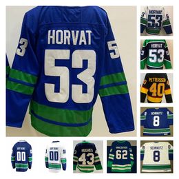 Hockey Jerseys J.T. Miller Elias Pettersson Quinn Hughes Brock Boeser Filip Hronek Ilya Mikheyev Andrei Kuzmenko Tyler Myers Nils Hoglander Pavel Bure Cole Jersey