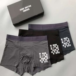 Luxury Mens Underwear Underpants Underwears Designer Short Boxer Ice Silk Summer Ultra Thin Section Loose Shorts Head Slit Briefs Drawers Kecks Thong X0FH